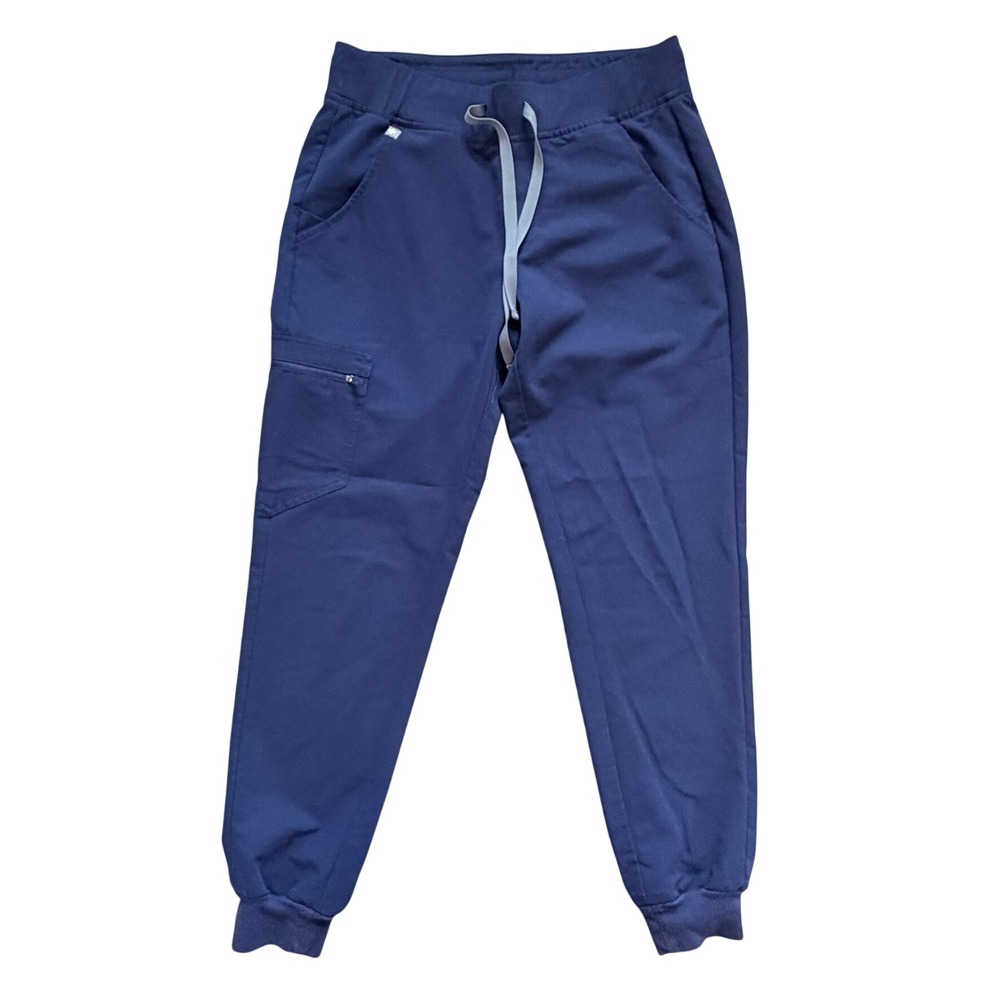 FIGS Zamorra Jogger Scrub Pants Womens Small Navy Blue Technical Collection